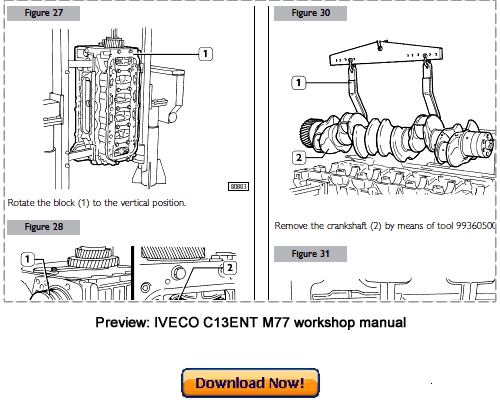 Product picture IVECO Cursor C13 ENT M77 Workshop Repair Manual Download