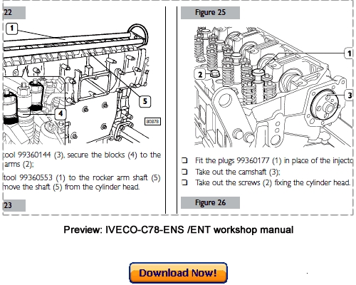 Product picture IVECO Cursor C78-ENS C78-ENT Workshop Repair Manual Download