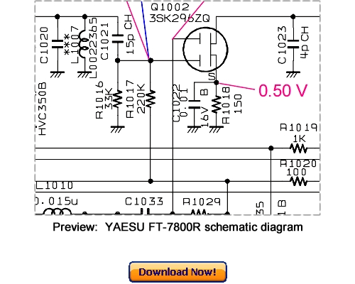 Product picture Download VERTEX YAESU FT-7800R Service Repair Manual