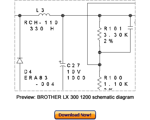 Product picture Download BROTHER LX-300 LX-1200 Service Repair Manual