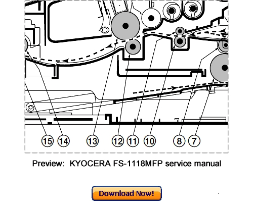 Product picture KYOCERA FS-1118MFP KM-1820 Service Repair Manual Download