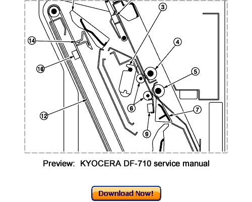 Product picture KYOCERA DF710 BF710 MT710 PH-5ACD Service Repair Manual Down