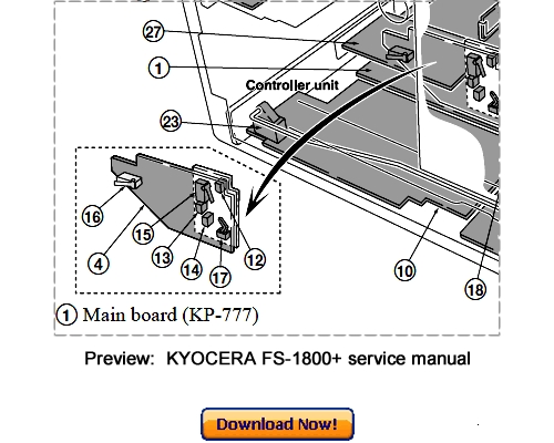 Product picture KYOCERA FS-1800+ FS-1800Plus Service Repair Manual Download
