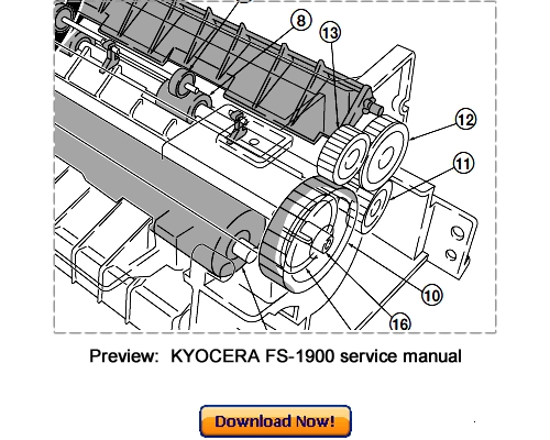 Product picture KYOCERA FS-1900 Service Repair Manual Download