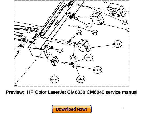Product picture HP Color LaserJet CM6030 CM6040 MFP Service Repair Manual Download