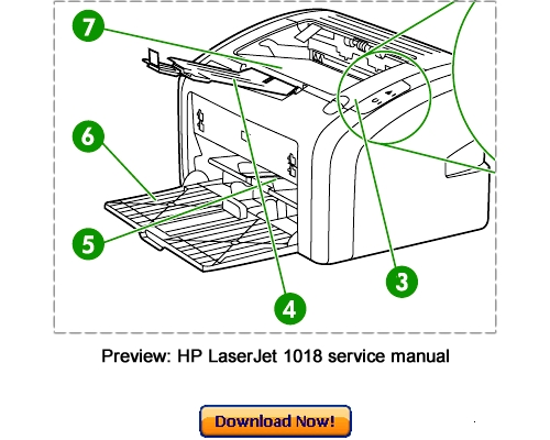 Product picture HP LaserJet 1018 Service Repair Manual Download