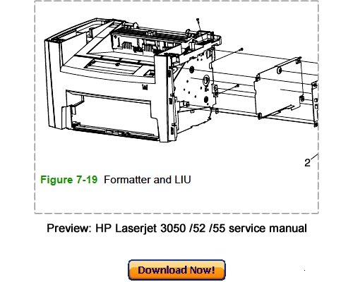 Product picture HP LaserJet 3050 3052 3055 Service Repair Manual Download