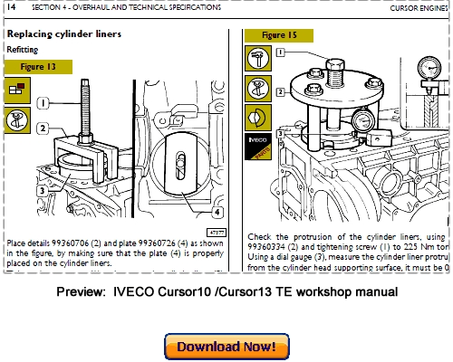 Product picture IVECO Cursor-10, Cursor-13, G-Drive Tier 3 Workshop Repair Manual Download