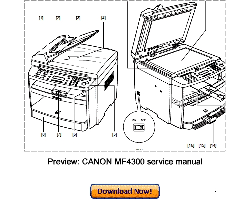 Product picture CANON MF4300 MF4380 D450d Service Repair Manual Download