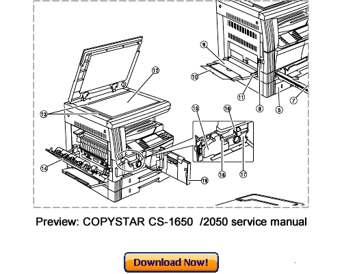 Product picture COPYSTAR CS-1650 CS-2050 Service Repair Manual Download
