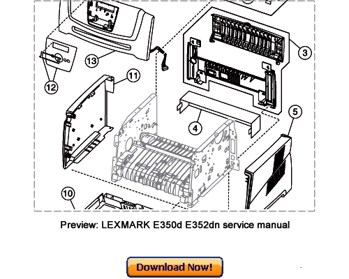 Product picture LEXMARK E350d, E352dn Service Repair Manual Download