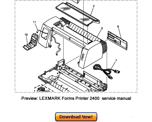 Product picture LEXMARK Forms Printer 2480 2481 2490 2491 Service Repair Manual Download
