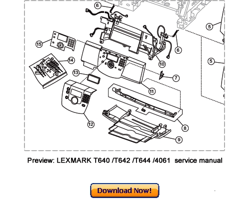 Product picture LEXMARK T640 T642 T644 Service Repair Manual Download