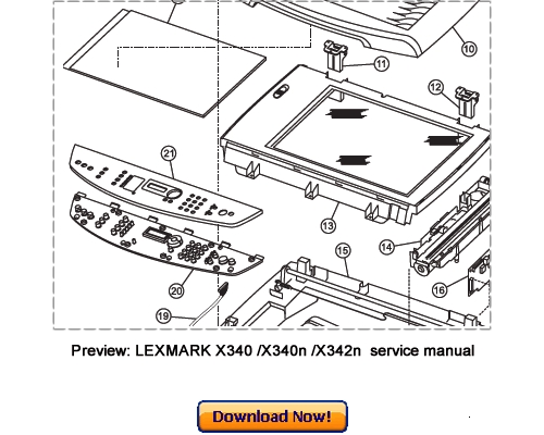 Product picture LEXMARK X340 MFP, X340n MFP, X342n MFP Service Repair Manual Download