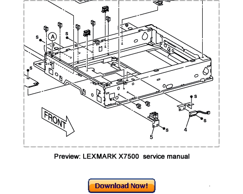 Product picture LEXMARK X7500 Repair Manual Download