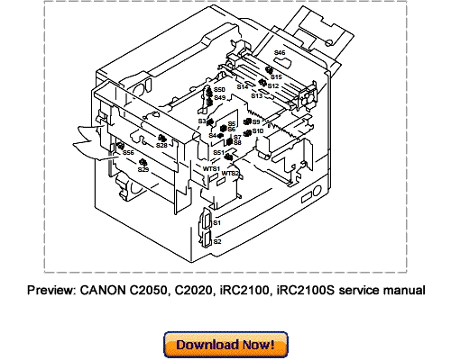 Product picture CANON C2050 C2020 iRC2100 iRC2100S Service Repair Manual Download