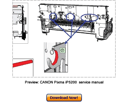 Product picture CANON Pixma iP5200, Pixma iP5200R Service Repair Manual Download