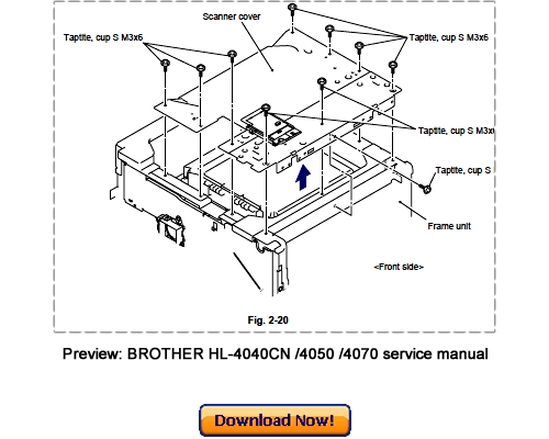 Product picture BROTHER HL-4040CN HL-4050CDN HL-4070CDW Service Repair Manual Download