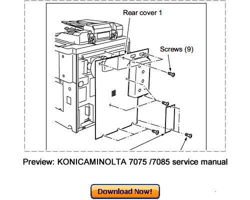 Product picture KONICA MINOLTA 7075, 7085, Force 75, Force 85 Service Repair Manual Download