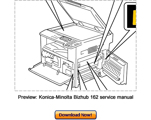 Product picture KONICA MINOLTA Bizhub 162, Bizhub 210 Service Repair Manual Download