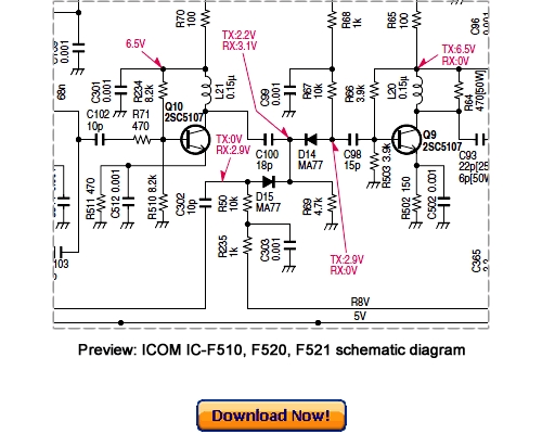 Product picture ICOM IC-F510, IC-F520, IC-F521 Service Repair Manual Download