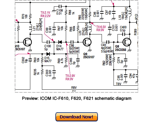 Product picture ICOM IC-F610, IC-F620, IC-F621 Service Repair Manual Download