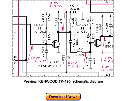 Product picture KENWOOD TK-190 Revised Service Repair Manual Download