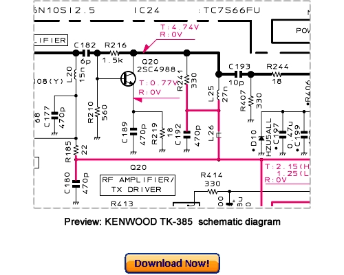 Product picture KENWOOD TK-385 Service Repair Manual Download