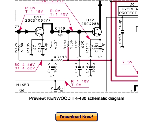 Product picture KENWOOD TK-480, TK-481 REVISED II Service Repair Manual Download