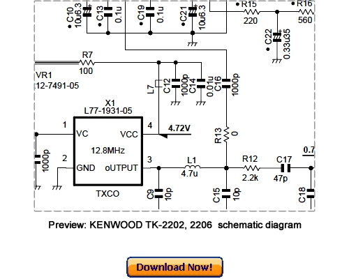 Product picture KENWOOD TK-2202, TK-2206 Service Repair Manual Download
