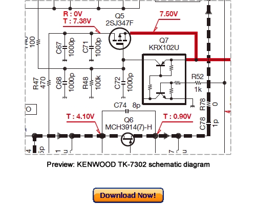 Product picture KENWOOD TK-7302, TK-7302H Service Repair Manual PDF Download