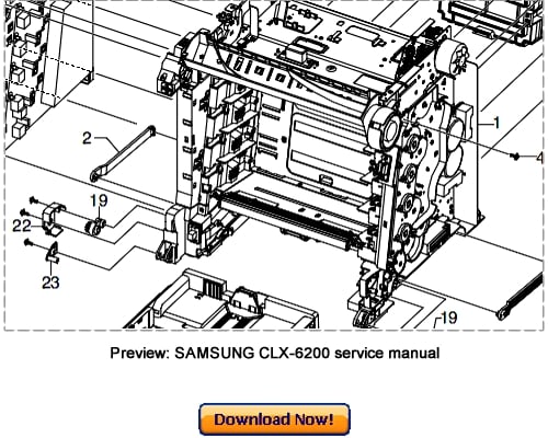 Product picture SAMSUNG CLX-6200ND 6200FX 6210FX 6240FX Service Repair Manual Download