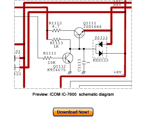 Product picture ICOM IC-7600 Service Repair Manual Download