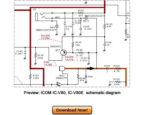 Product picture ICOM IC-V80, IC-V80E Service Repair Manual Download