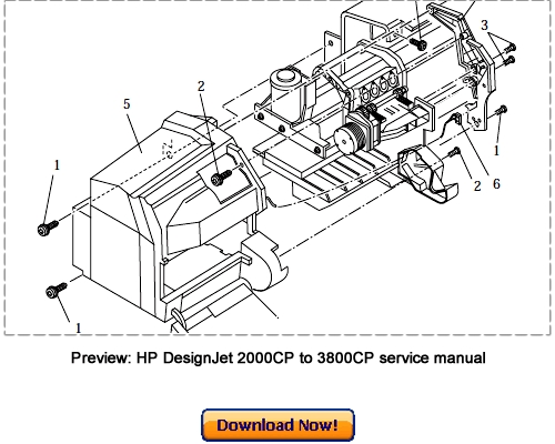 Product picture HP DesignJet 2000CP 2500CP 2800CP Service Repair Manual Download
