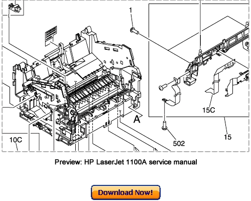 Product picture HP LaserJet 1100A Service Repair Manual Download