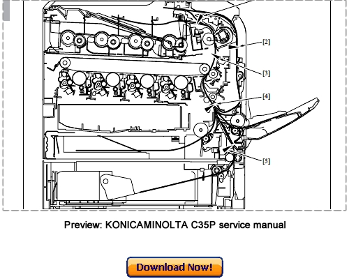 Product picture KONICA MINOLTA Bizhub C35P Service Repair Manual Download