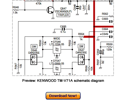 Product picture KENWOOD TM-V71A TM-V71E Service Repair Manual PDF Download