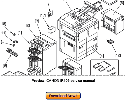 Product picture Canon iR105 Service Repair Manual Download