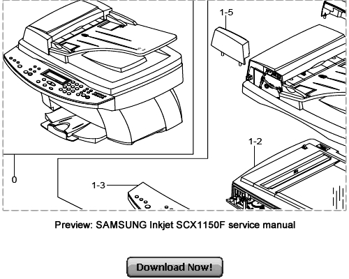 Product picture SAMSUNG SCX-1150F Service Repair Manual Download