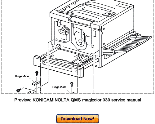 Product picture KONICA MINOLTA 330 Service Repair Manual Download